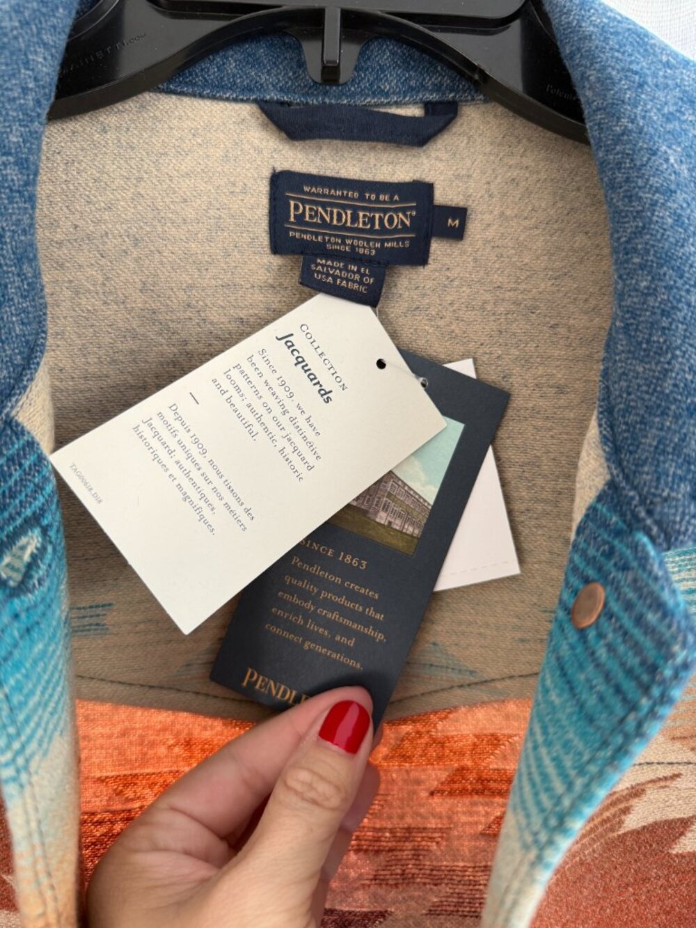 Pendleton - Canyon Wool Jacket (Turquoise Pagosa Springs) - Picture 5 of 6